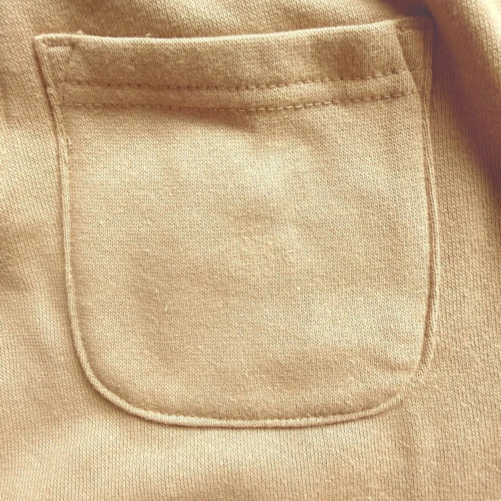 Wonder Nation Boys Sz L (10/12) Tan Athletic Sweatpants Tapered Bottoms NWT